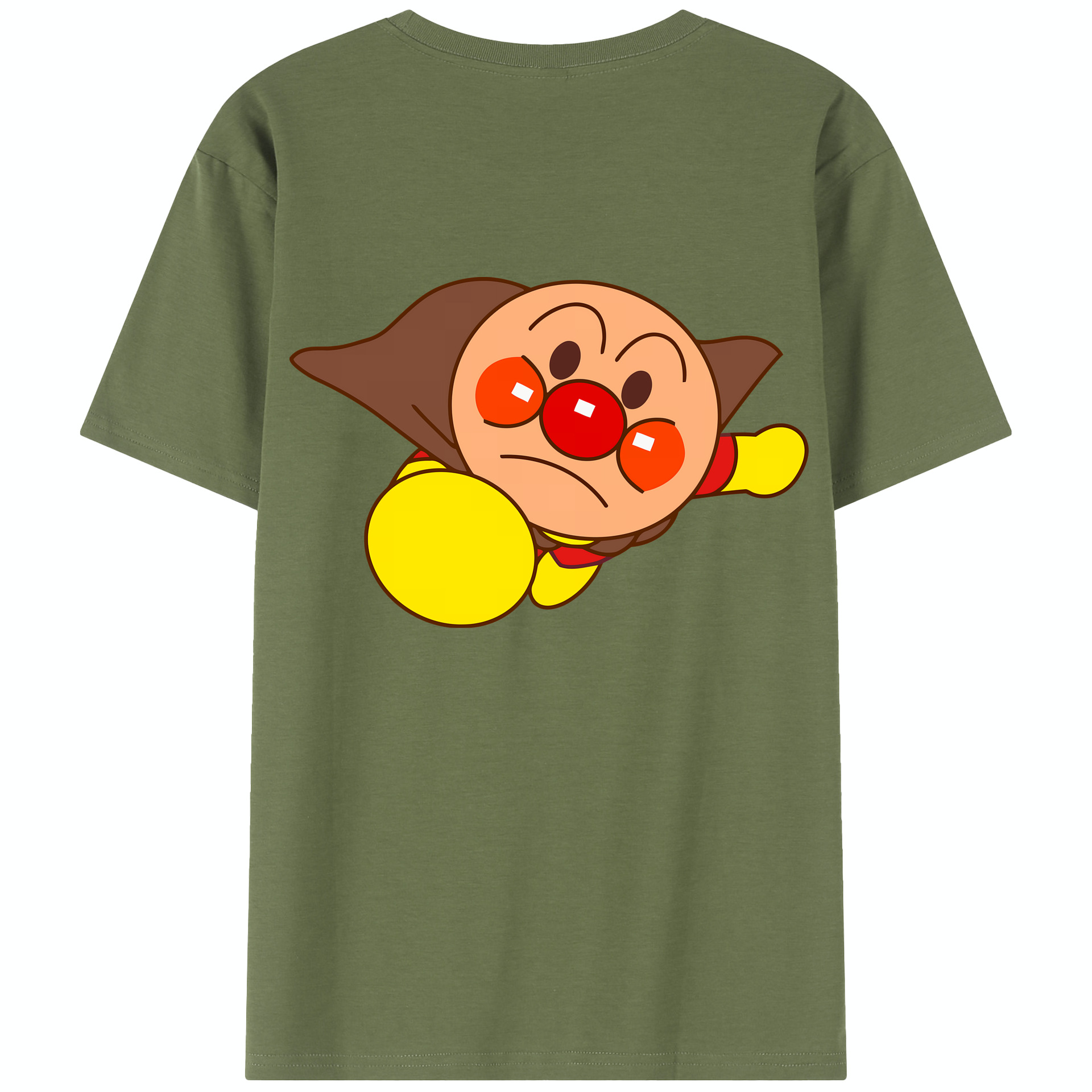 （画像用） アンパンマン Anpanman 綿100％半袖Tシャツ（背面プリント）